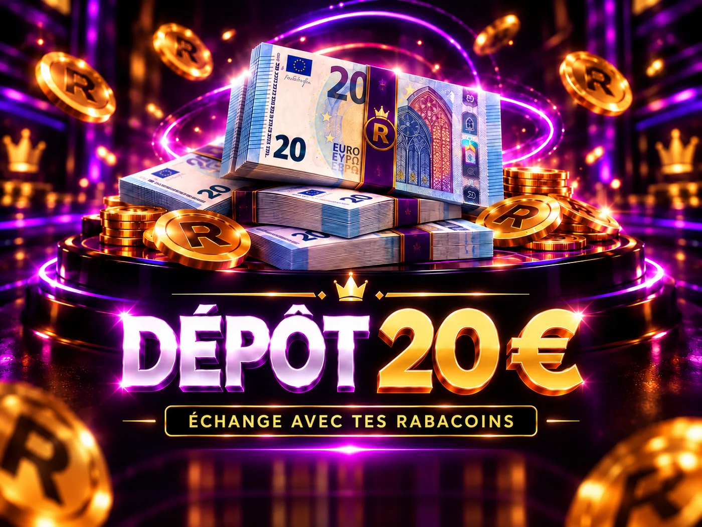 Dépôt de 20 euros