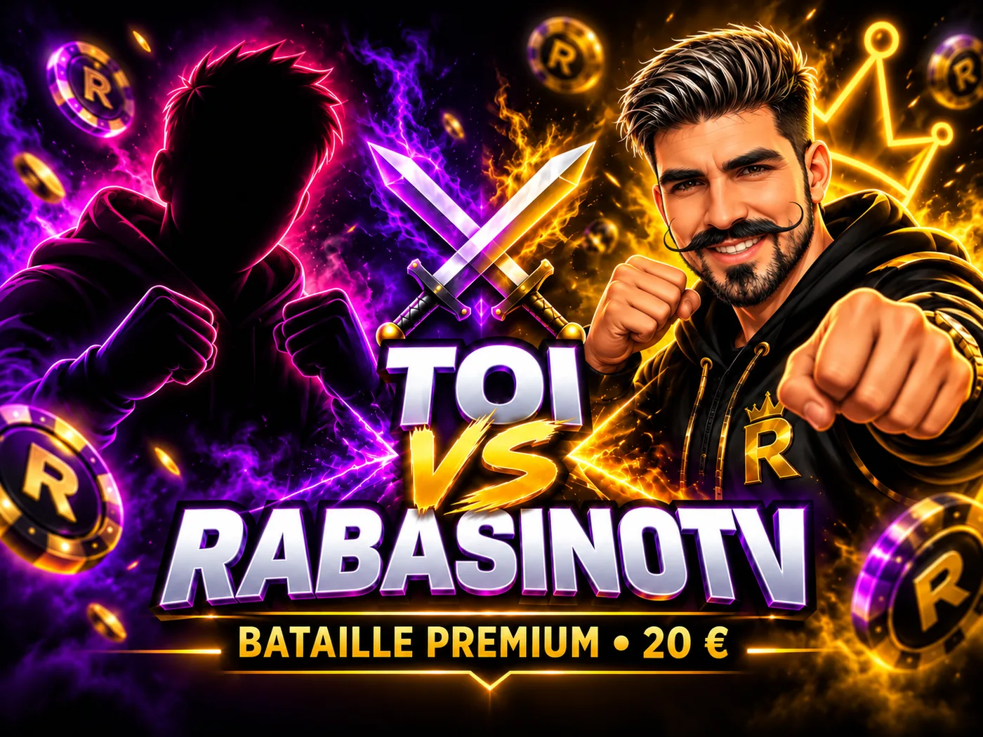 Bataille premium contre RabasinoTV 20 €